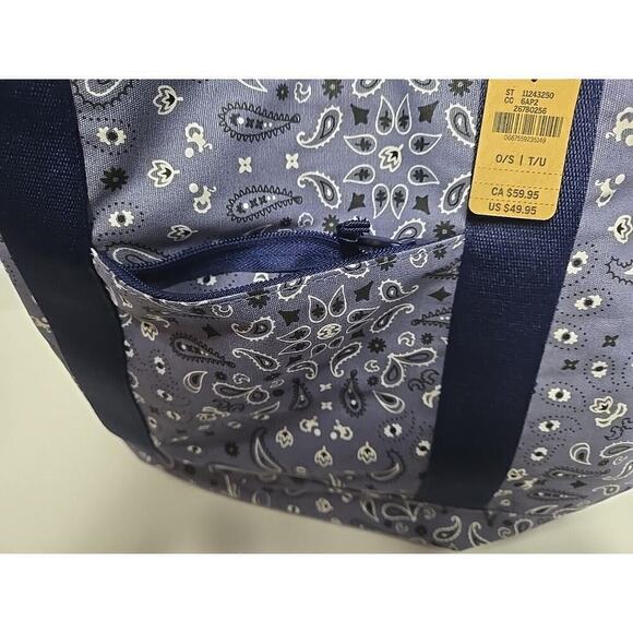 Victoria's Secret Pink Tote Bag Overnight Bag Small Floral Pattern 2 Sides Large - Picture 3 of 16